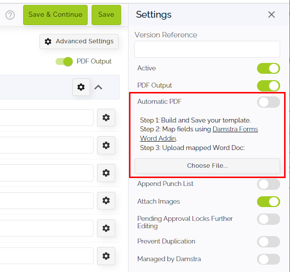 Automatic PDF Creation – Damstra