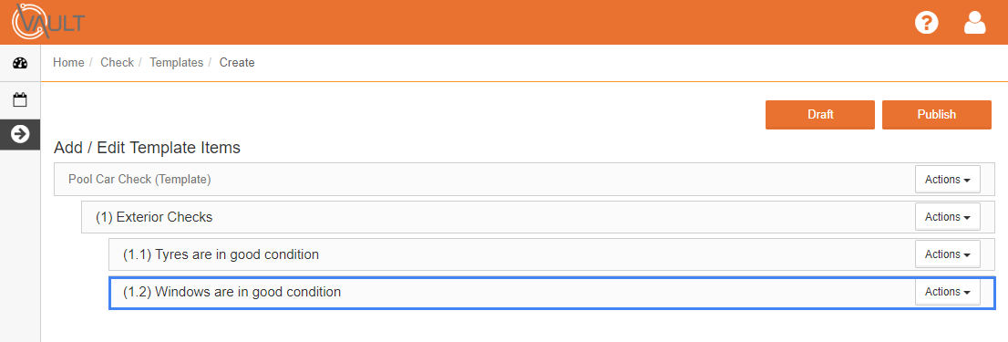 Creating Check Templates - Check Web Portal – Damstra