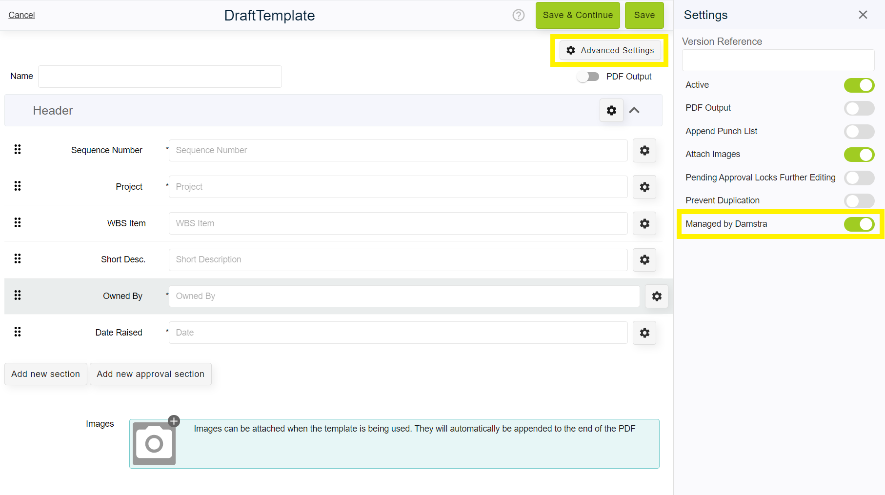 Use integration tags to exchange data with other Damstra product