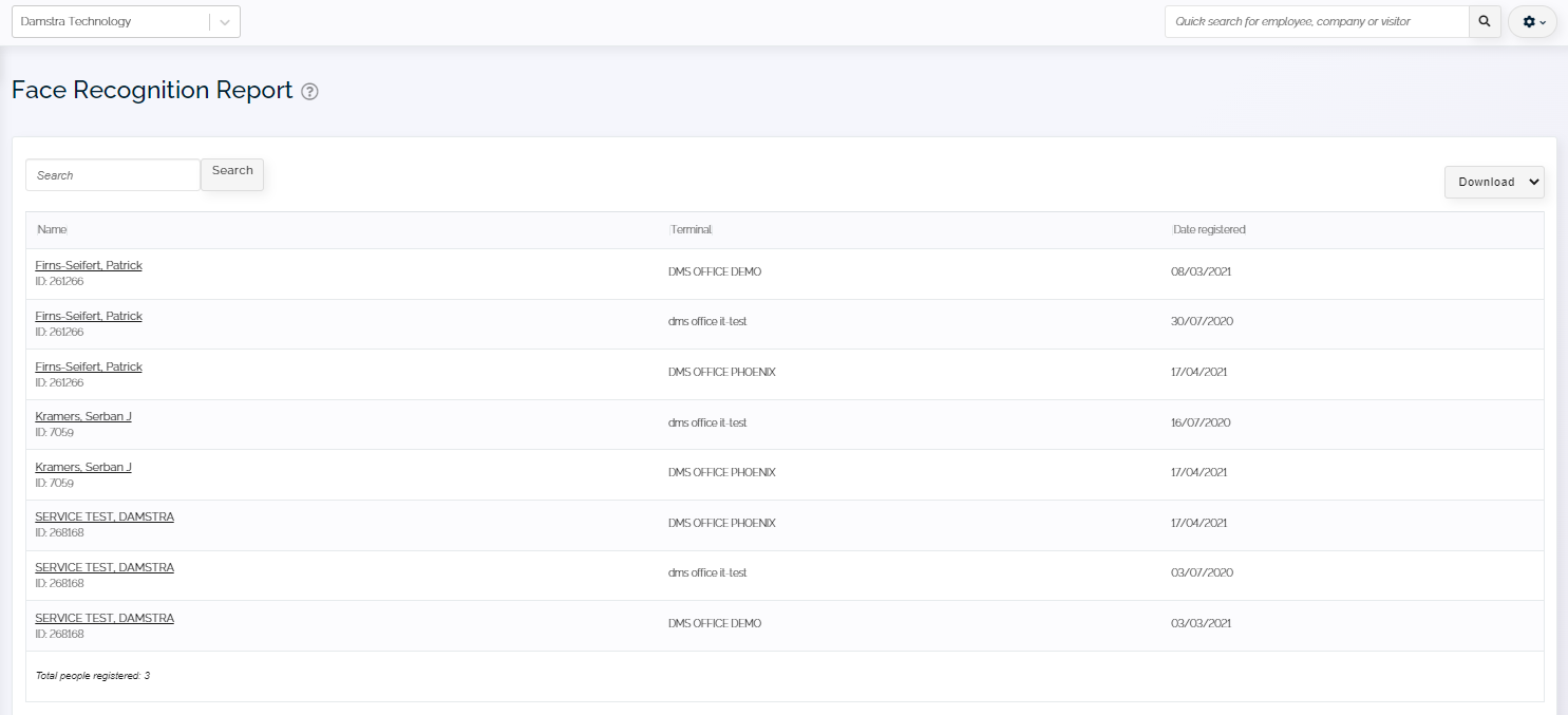 Face Recognition Report – Damstra